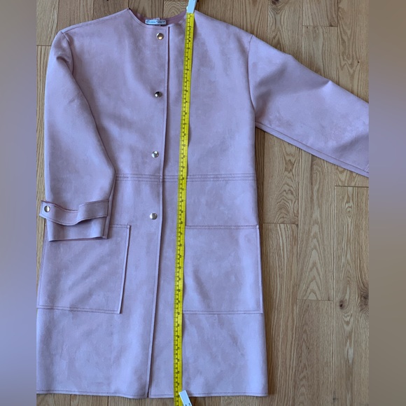 Jackie O. Blush Pink Zara Midi Coat - Picture 2 of 13